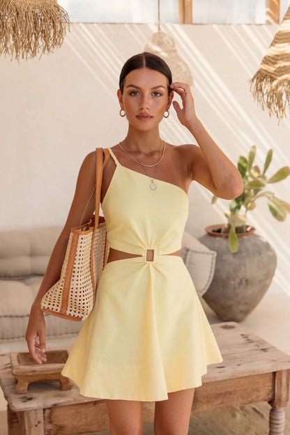 Anfang der Liebe Kleid Gelb