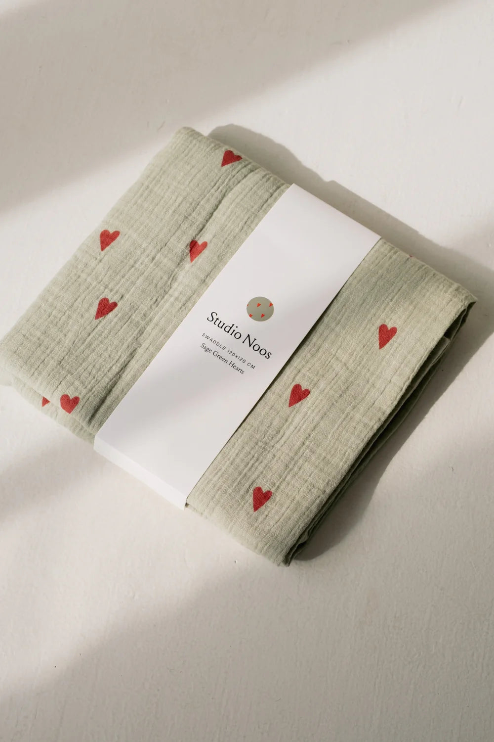 Purple Hearts Swaddle Print Medium