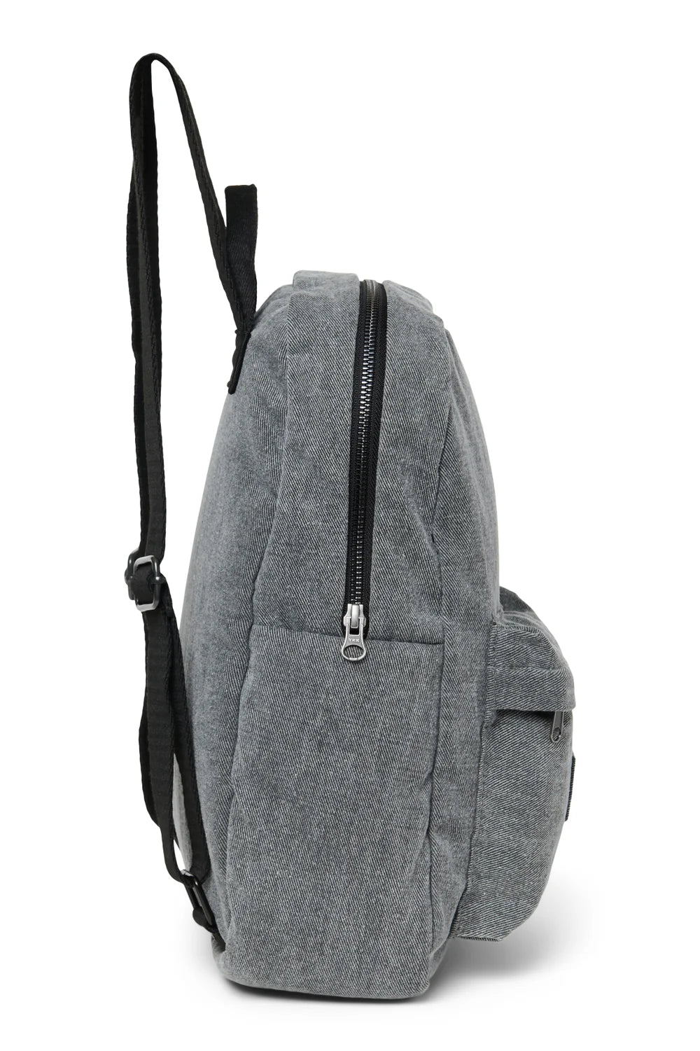 Grey Denim Midi Backpack