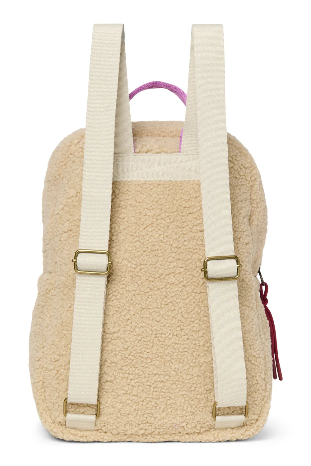 Ecru/Cobalt Teddy Midi Backpack