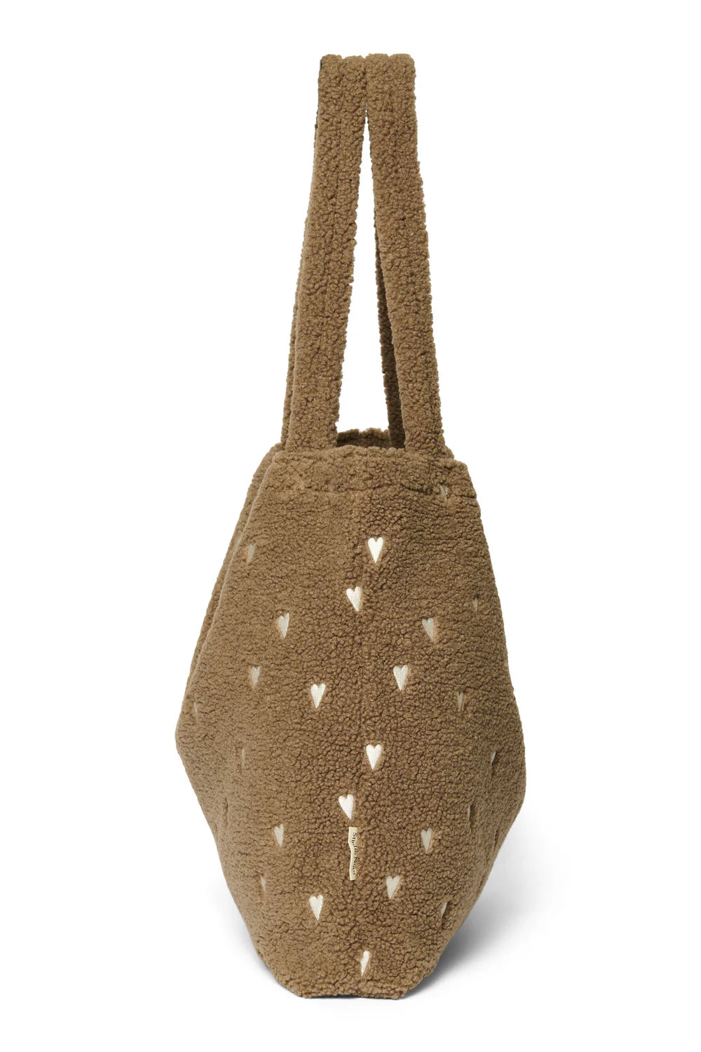 Ecru Hearts Teddy Mom Bag