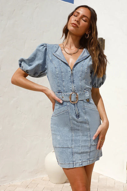 Crossroads Mini-Jeanskleid