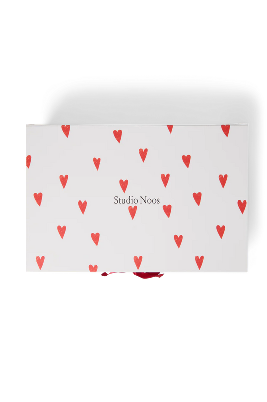 Geschenkbox Weiße Herzen L