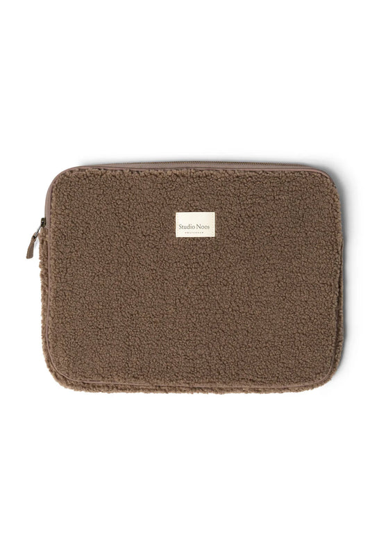 Braune Teddy Laptop-Hülle 15 Zoll