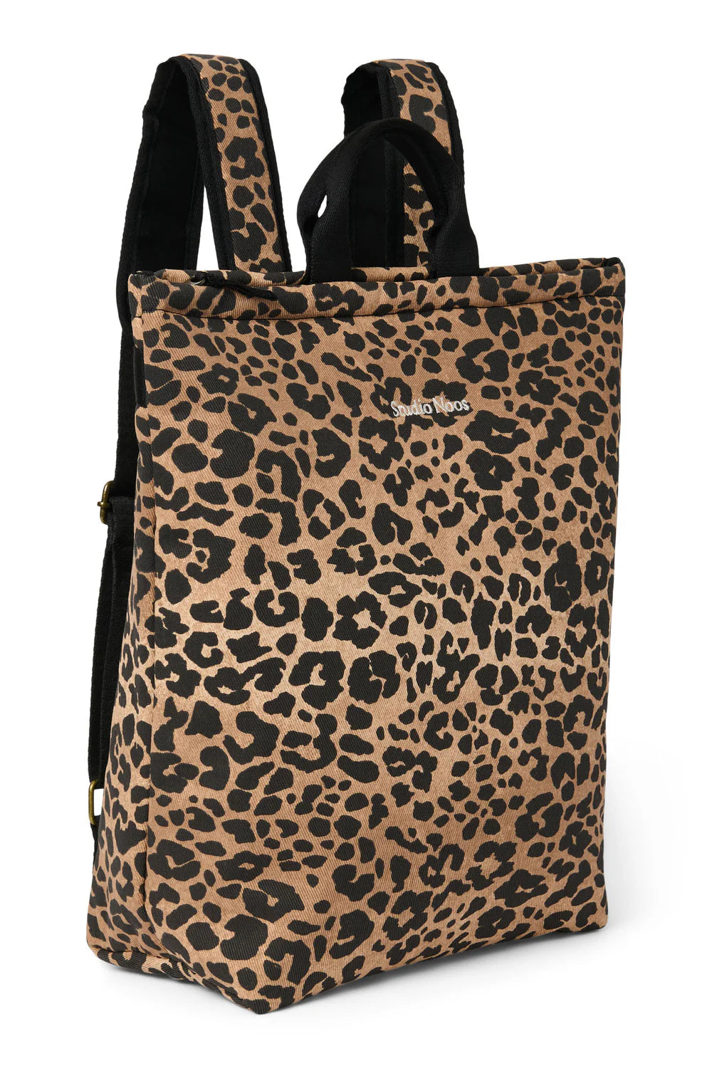 Brown Leopard Cotton Adult Backpack