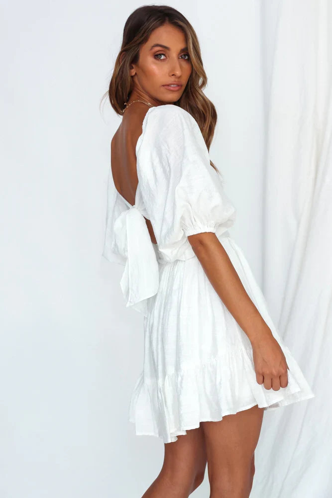 Kleid Mondstein Weiß