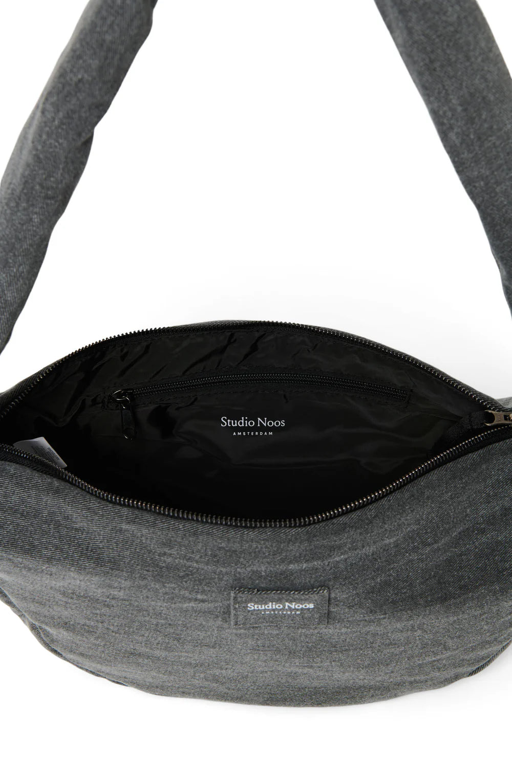 Grey Denim Mini Cross Body Bag