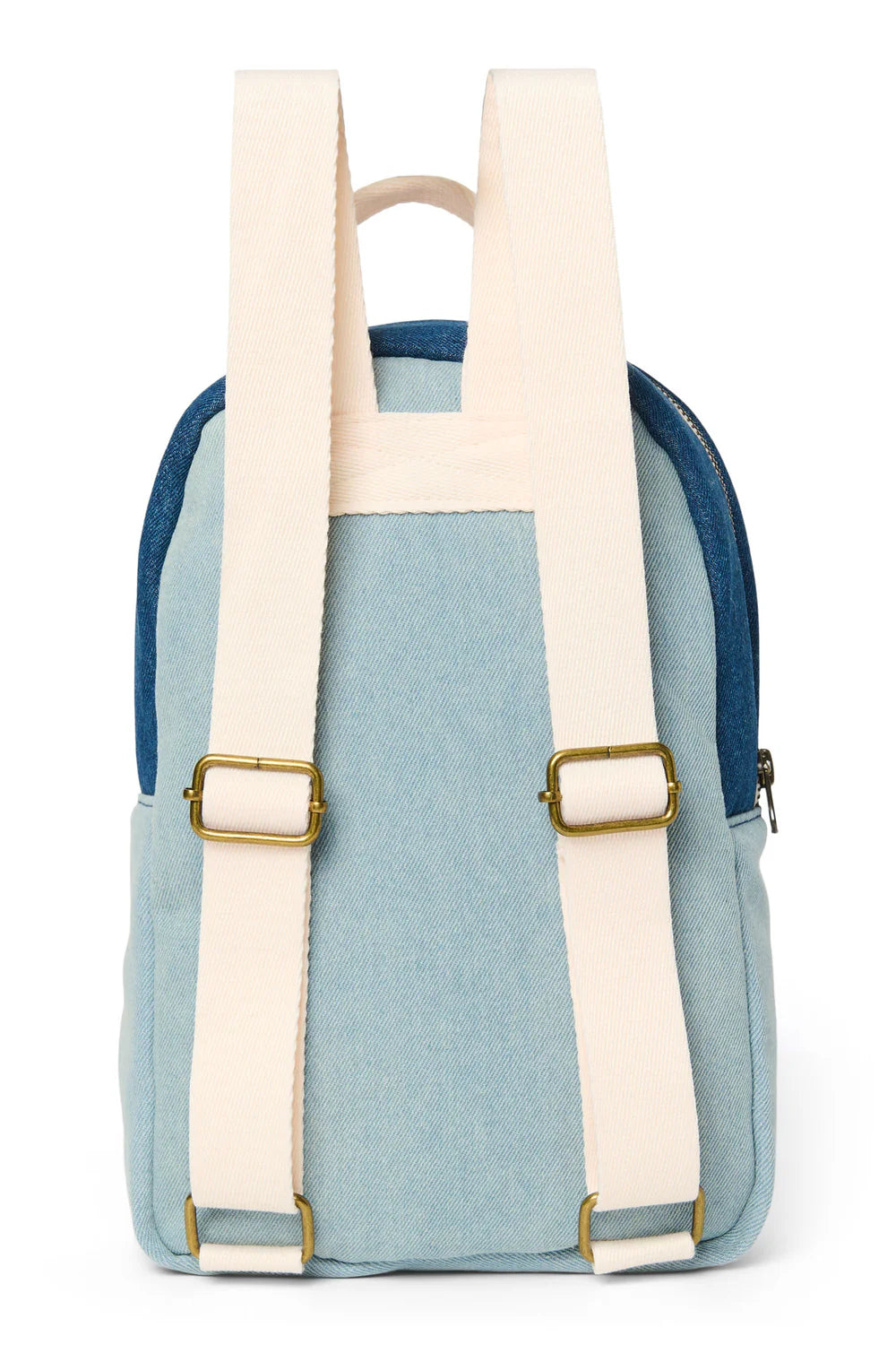 Denim Patchwork Mini Backpack