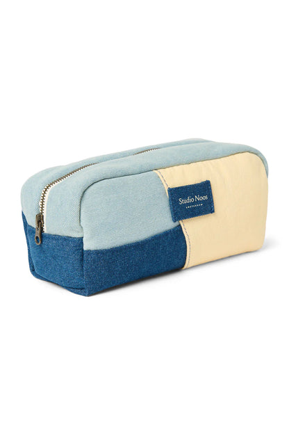 Denim Patchwork Pouch