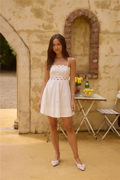 Liebstes-Freundin-Minikleid Weiß