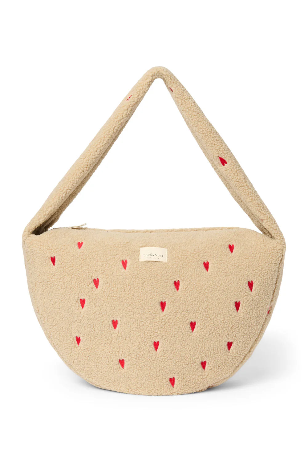 Brown Hearts Teddy Cross Body Bag