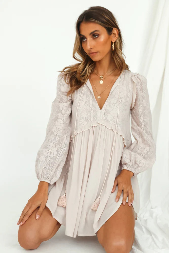 Elegantes Abendkleid Nude