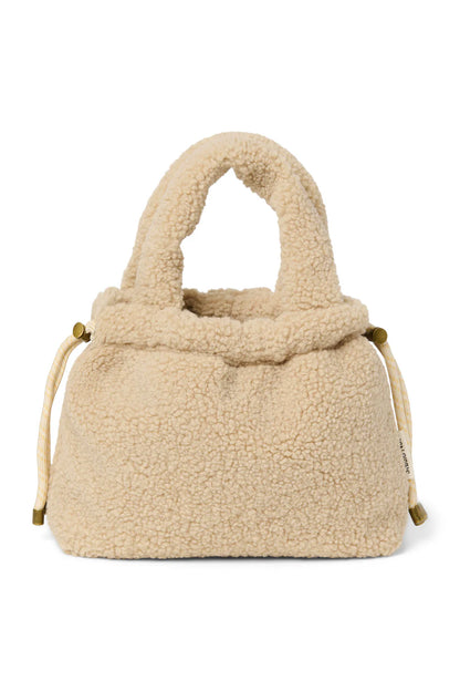 Ecru Teddy Mini Drawstring Bag