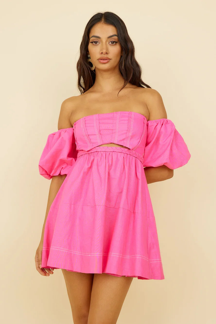 Work For It Kleid Rosa