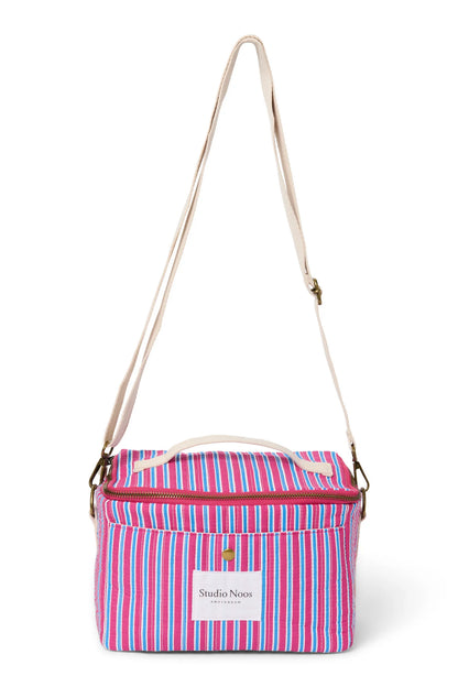 Poplin Striped Cooler Bag | Butter Yellow