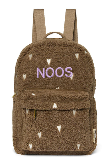 Ecru Hearts Teddy Midi Backpack