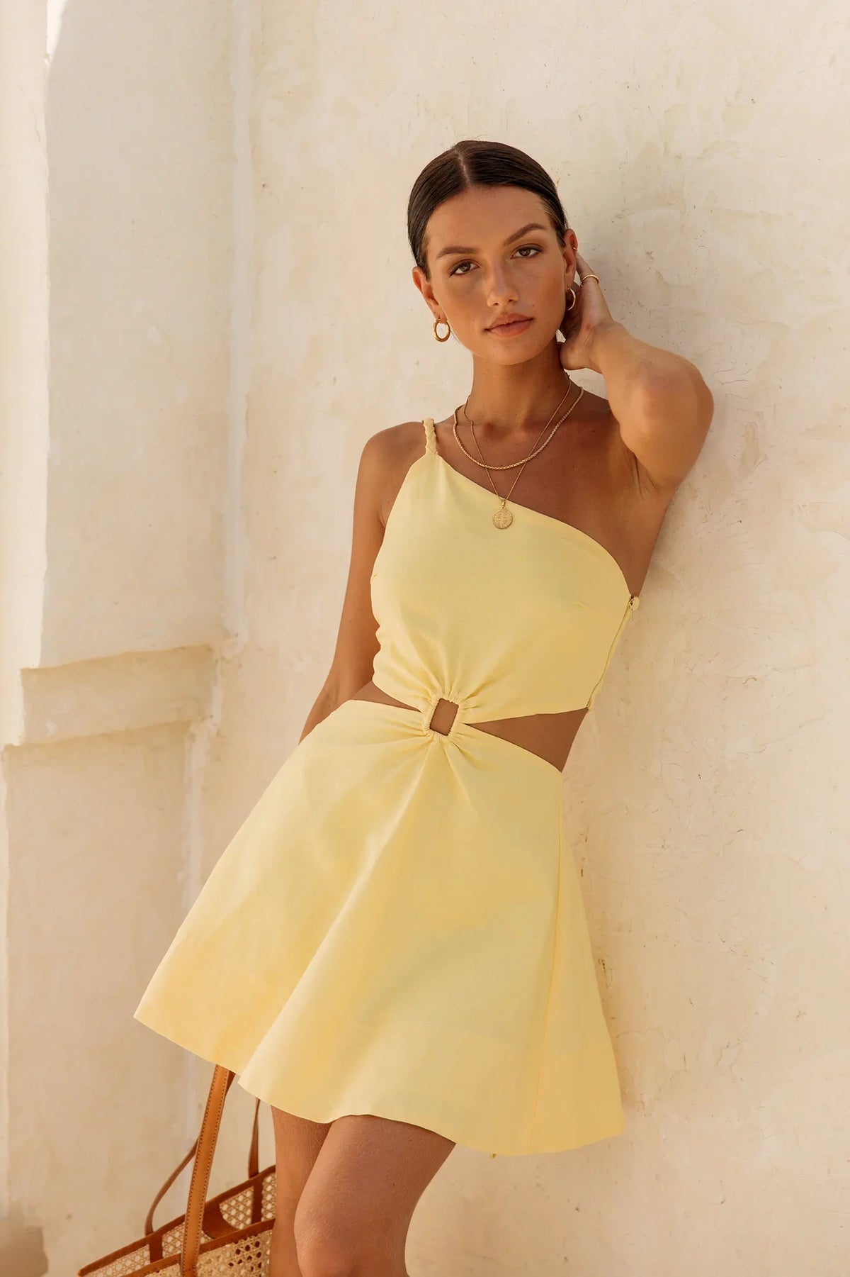 Anfang der Liebe Kleid Gelb