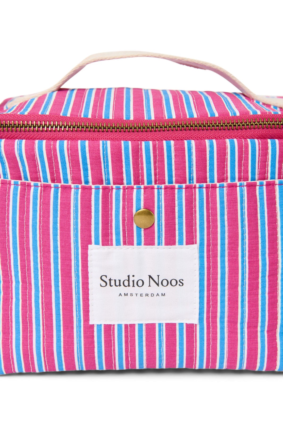 Poplin Striped Cooler Bag | Butter Yellow