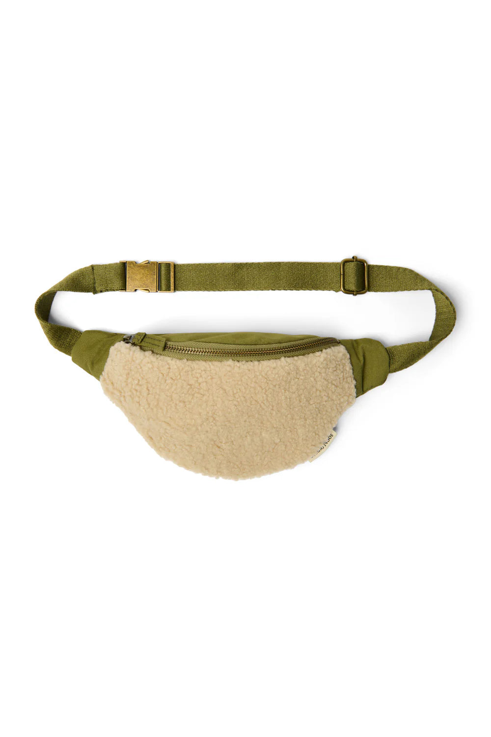 Green Cotton Mini Fanny Pack