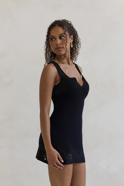 Soft Girl Agenda Minikleid Schwarz