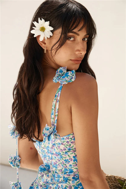 Seaside Escape Minikleid Blau