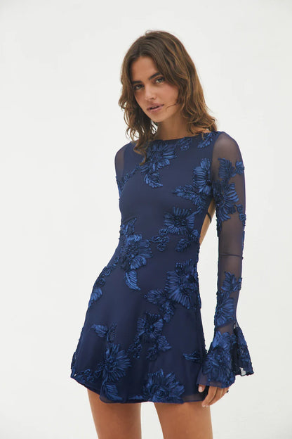 Celeste Minikleid Marineblau