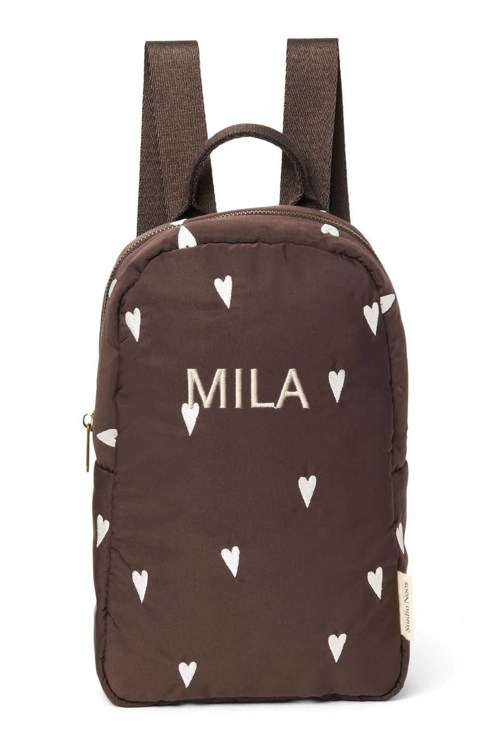 Light Blue Hearts Puffy Mini Backpack