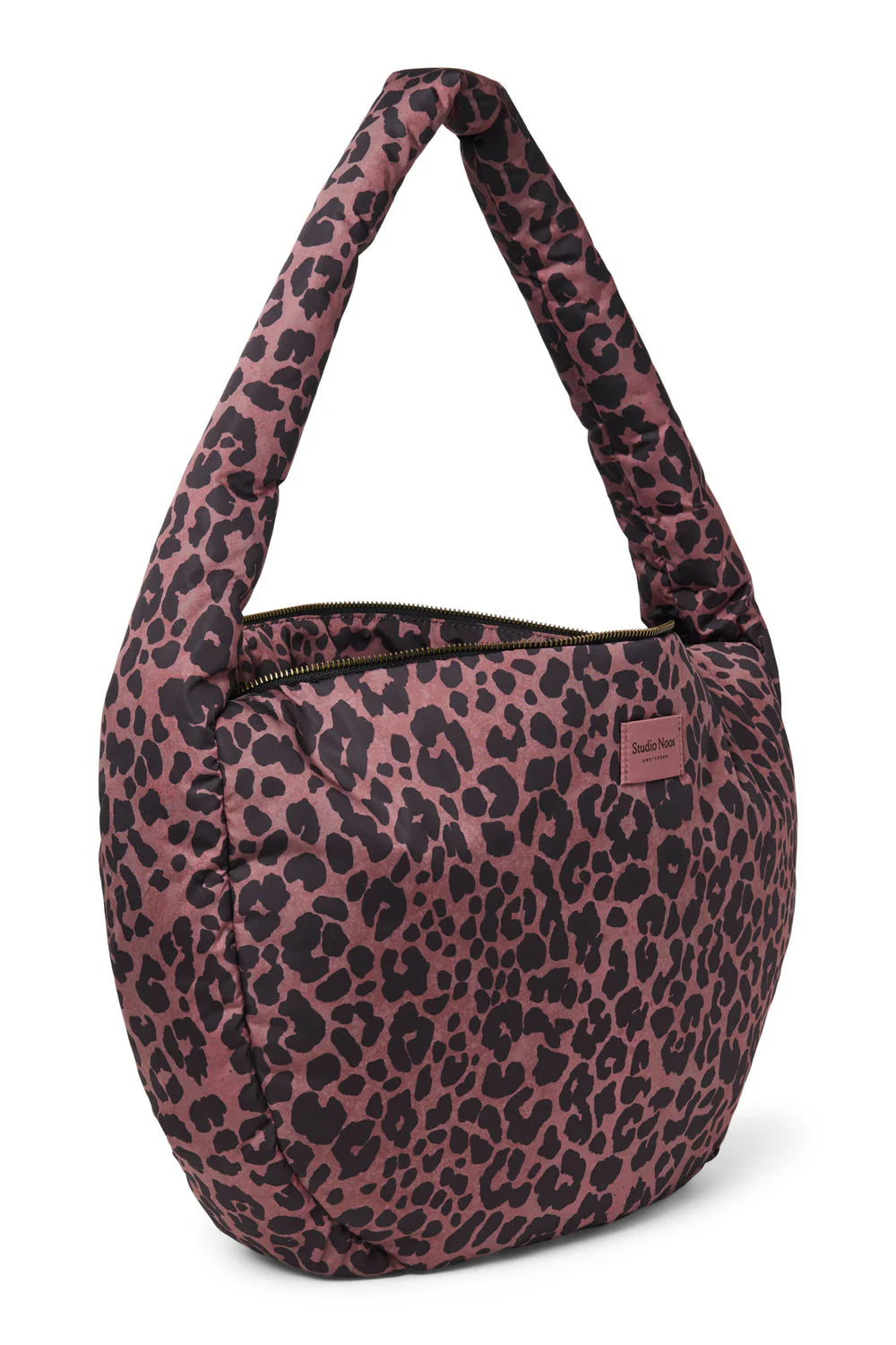 Red Leopard Puffy Cross Body Bag