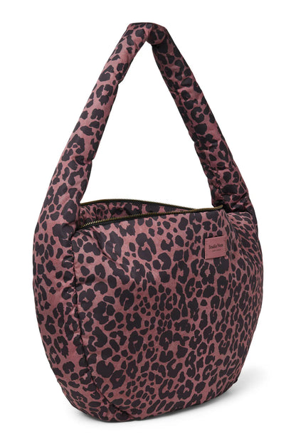 Red Leopard Puffy Cross Body Bag