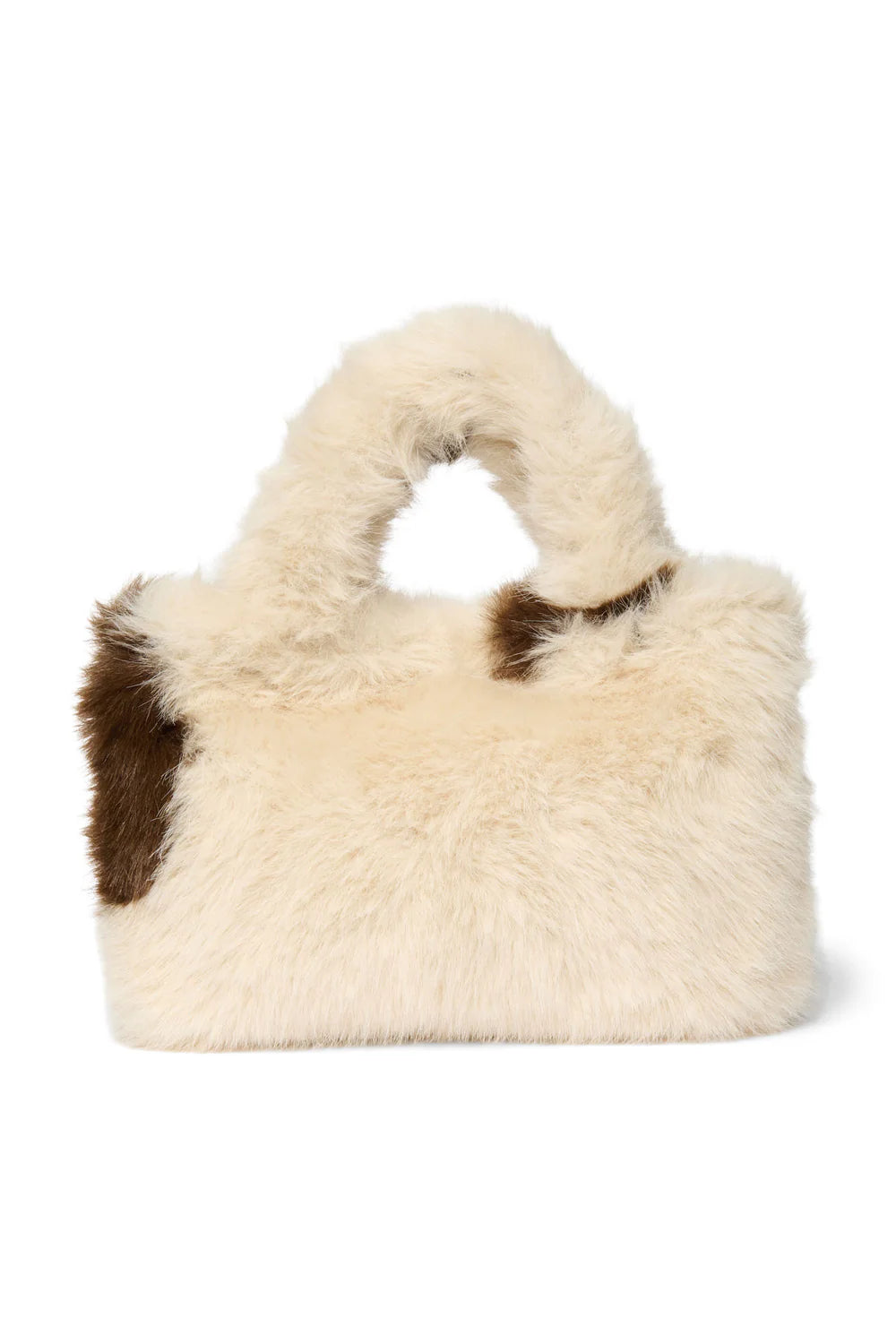 Brown Faux Fur Mini Handbag