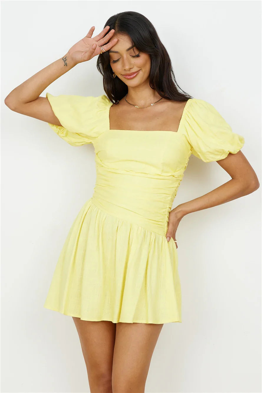 Time Again Kleid Gelb