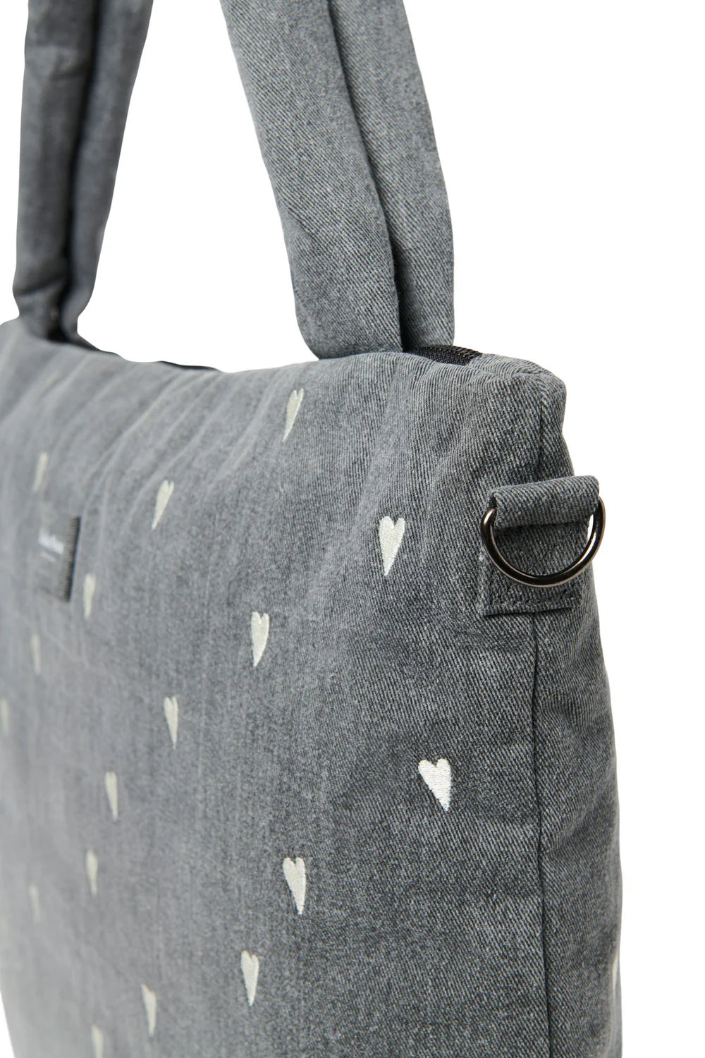 Grey Denim Diaper Bag
