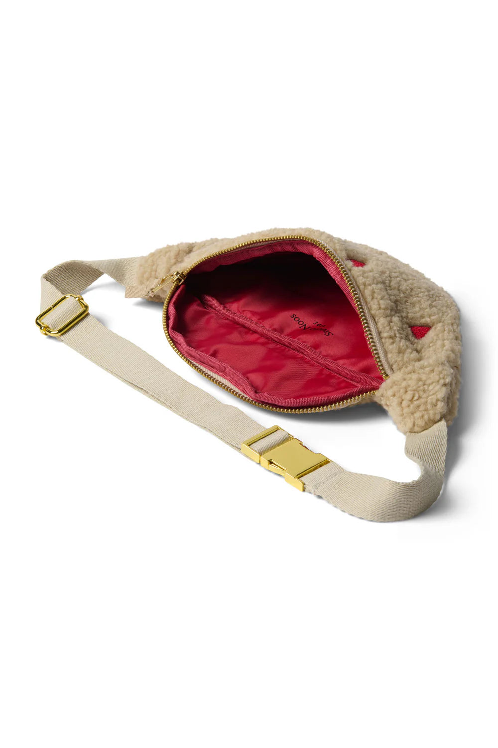 Brown Hearts Teddy Mini Fanny Pack