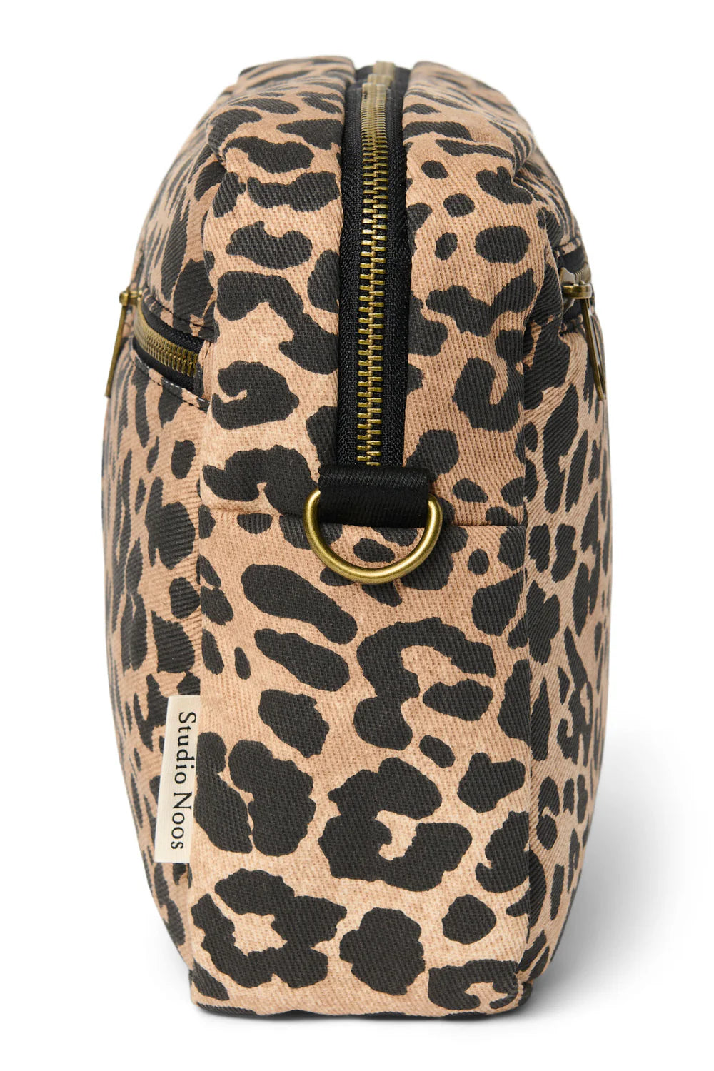 Brown Leopard Cotton Stroller Organizer