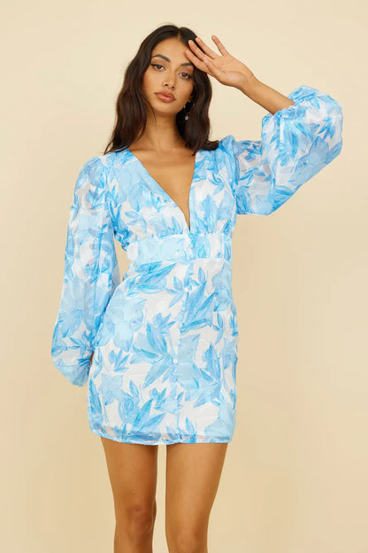 Kiss Kiss Kleid Blau
