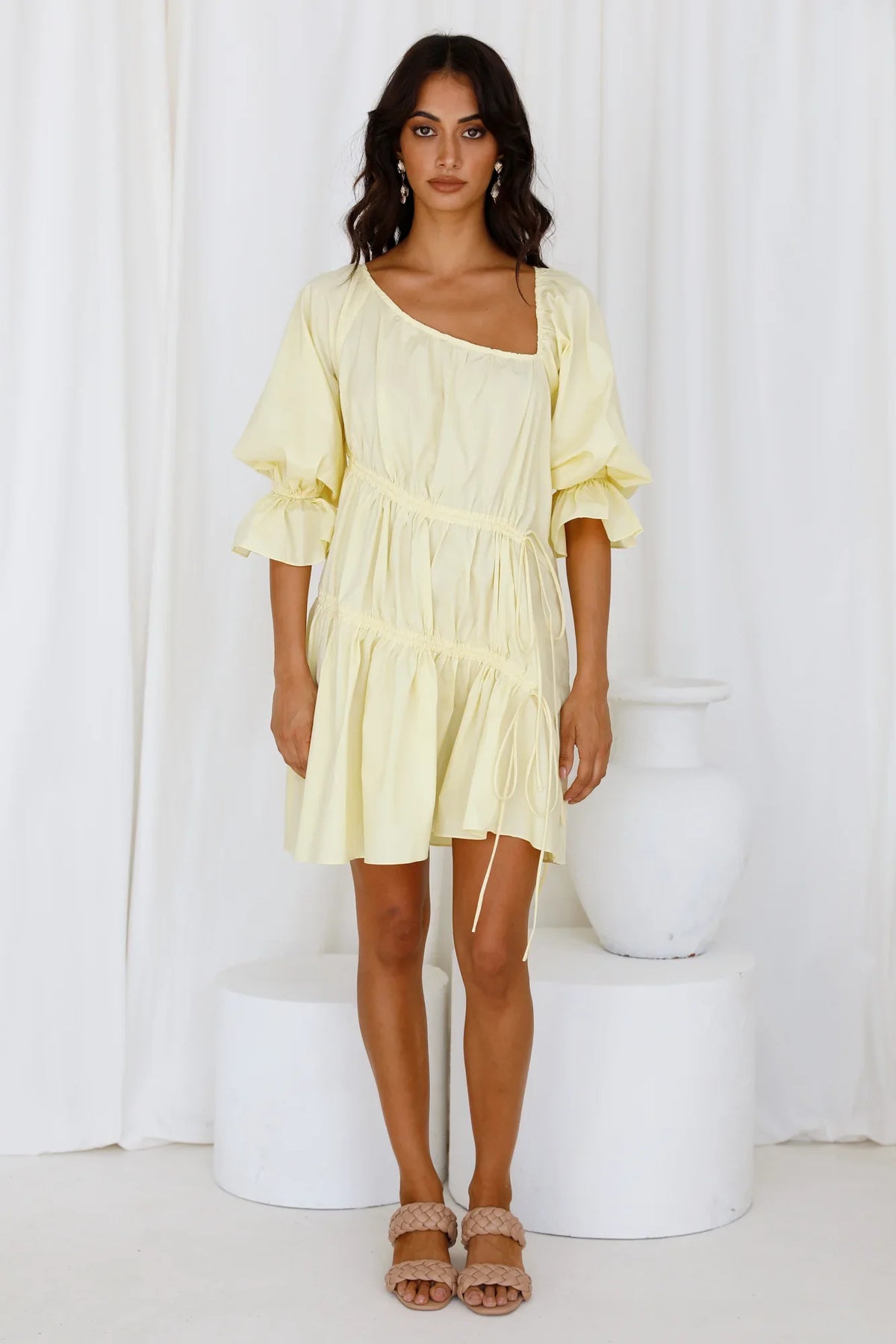 Aufwärmkleid Gelb