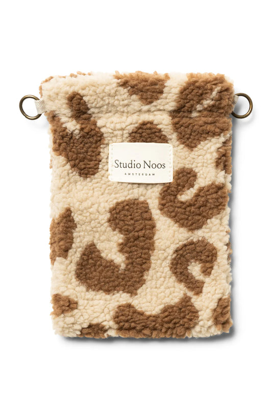 Leopard-Teddy-Handytasche