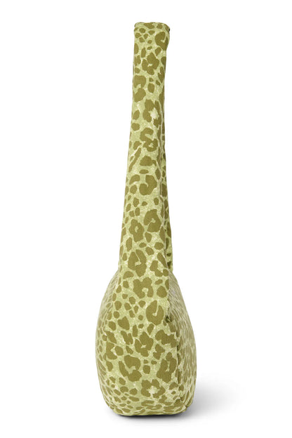 Green Leopard Cotton Mini Cross Body Bag