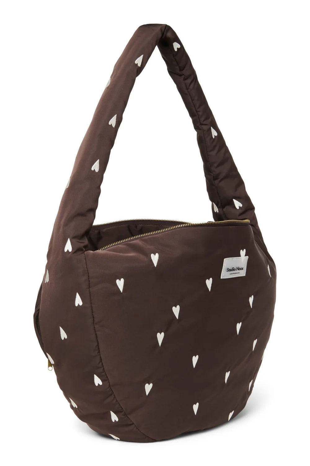 Purple Hearts Puffy Cross Body Bag