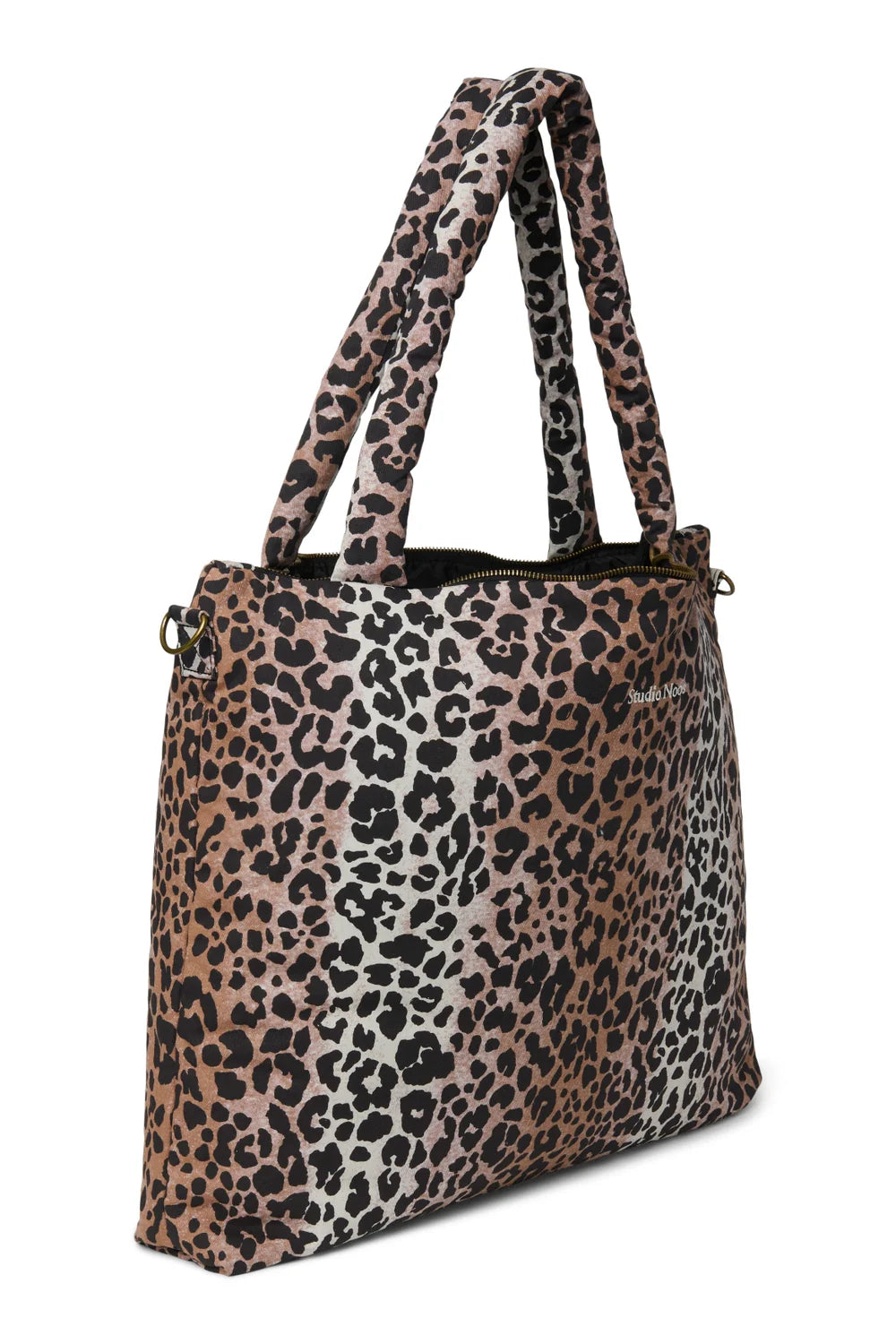 Hazel Leopard Soft Cotton Diaper Bag