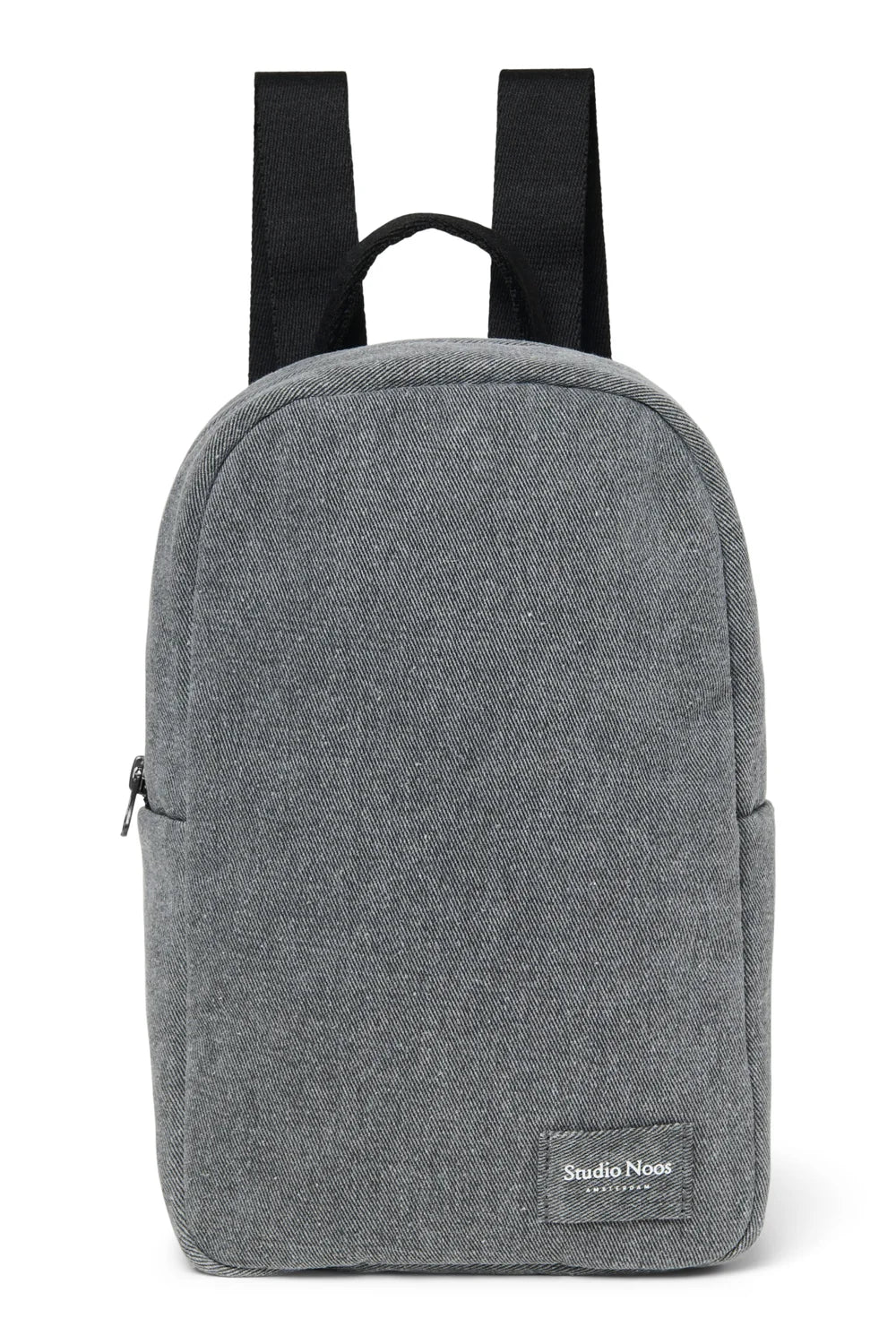 Grey Hearts Denim Mini Backpack