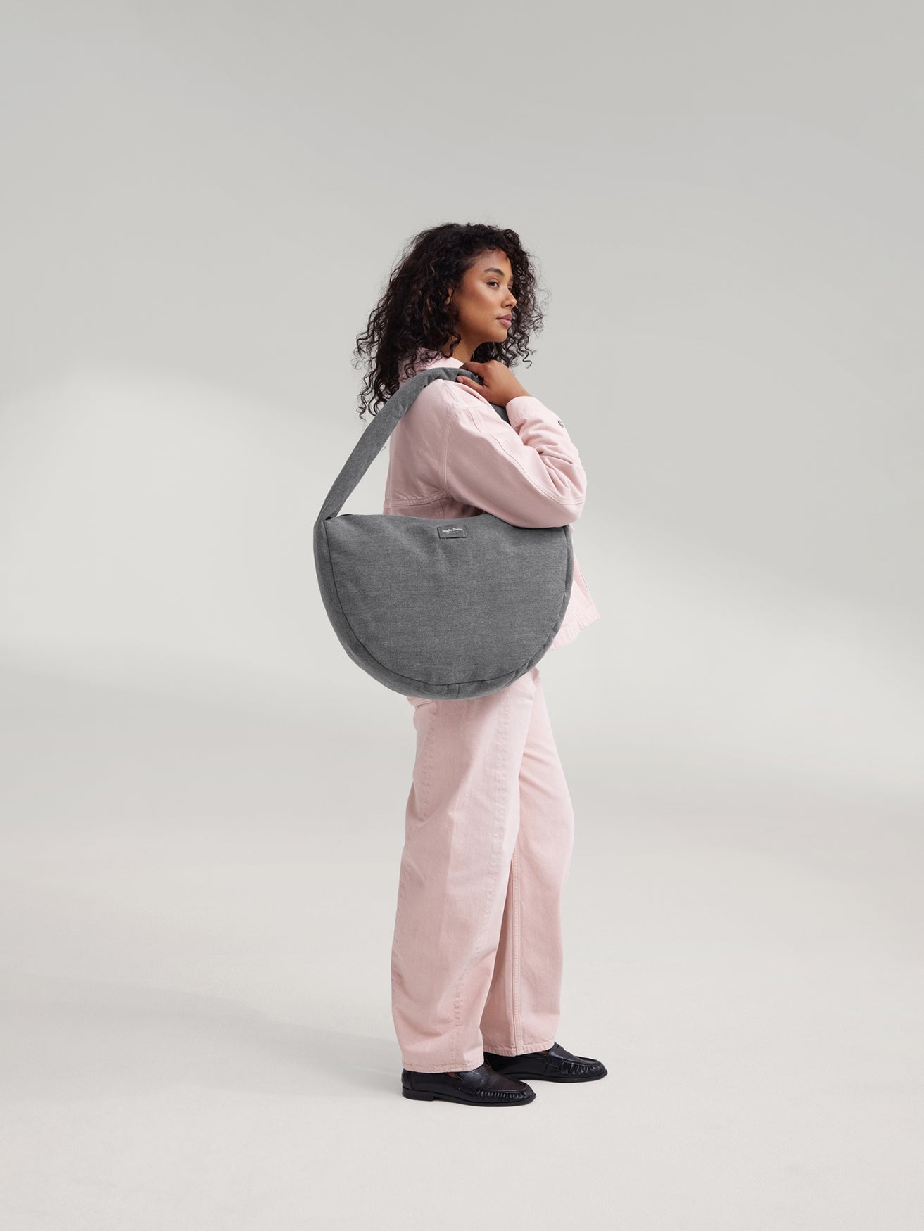 Denim Cross Body Bag | Grey