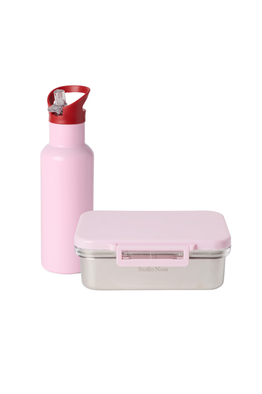 Stainless Steel Lunch Set 500ML | Soft Pink