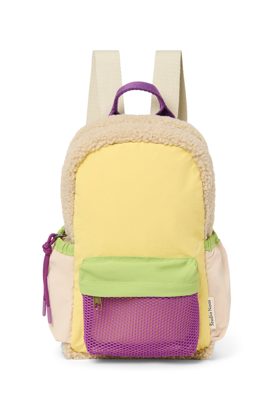 Patchwork Mini Backpack | Butter Yellow